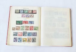 Stanley Gibbons printed King George VI album with many spaces filled
