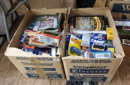Large quantity of packaged and boxed Matchbox cars, Corgi, Burago etc. and British Diecast magazines