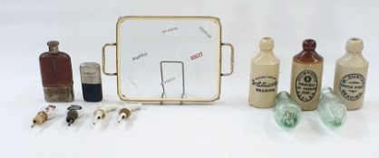 Quantity of breweriana to include Jones brother bottle, Humphries and Holt bottle, stoneware