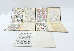 Five stock books of used South and Central America, Germany, USA and France