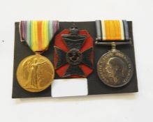 WWI War medal and Victory medal named to 