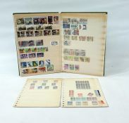 Box containing loose stamps in boxes and stock sheets, mainly modern including Queen Elizabeth II