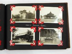 Photo album containing 1930s views of Malta, North China, Suez Canal, Peking, Bombay, The Summer