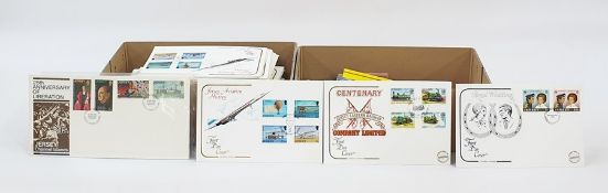 Quantity of Jersey First Day Covers, Guernsey stamp booklets and presentation packs and some