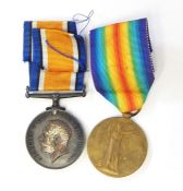 WWI War Medal and Victory medal named to 