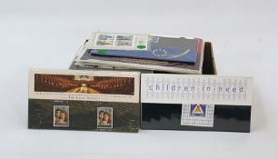 Box of many GB presentation packs with a face value of £80 plus