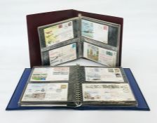 Album of RAF, etc signed covers and another album of unsigned RAF covers (2)