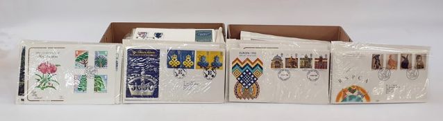 Two boxes of mainly GB First Day Covers, well over 100  ( 2 boxes)