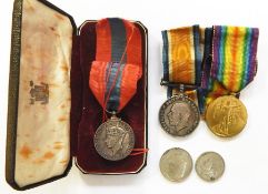 WWI War Medal and Victory medal named to 