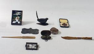 Quantity of collectables including Metropolitan whistle by J Hudson and Co, ivory handled gold