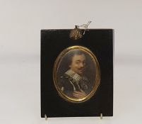After Van Dyck Miniature on copper 