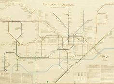 The London Underground framed print, 70cm x 100cm