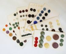 Quantity of mid 20th century bakelite buckles and assorted vintage buttons (some on a card)