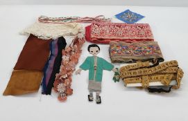 Large quantity of trimmings, braid, sequins, beaded black lace, etc (3 bags)