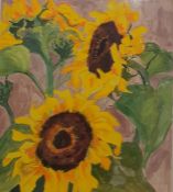 J. Trotter Watercolour Sunflowers, signed lower right, 50 x 40cmCondition ReportPicture is framed.