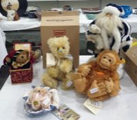 Steiff mohair plush monkey 'Hango', boxed, Merrythought 'Cheeky in Dreamland' small bear,