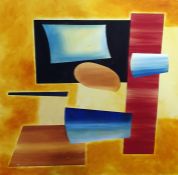 Unattributed oil on canvas Modernist -   100cms square