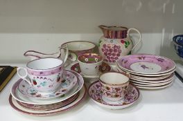 Small quantity of Sunderland lustre to include jug