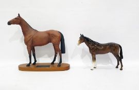 Beswick Connoisseur tinted bisque model horse 