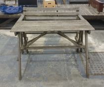 Garden table and bench (2)