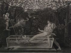 Pair Engravings After Jean Baptiste Mallet , Jean