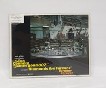 Original movie poster, Sean Connery ‘Diamonds are Forever’, signed by Sean Connery, 28cm x 36cm (