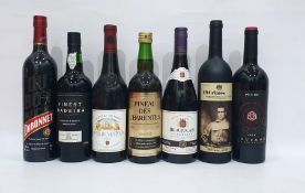 Four bottles of assorted wine to include 19 Crimes 2017 red, Beaujolais Superieur 2016, Pineau des