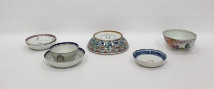 Chinese porcelain bowl decorated in famille verte colours with precious objects, six-character Wan-