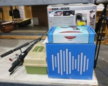 Mixed lot containing bluetooth speaker, Black & Decker steam paint wallpaper stripper and