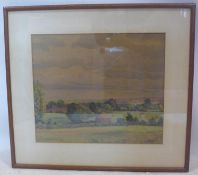 A 20th century landscape watercolour, signed, 30 x 35cm