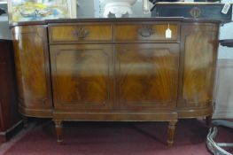 A Regency style mahogany sideboard, H.89 W.68 D.56cm