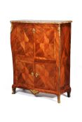 ϒ A Louis XV palisander and rosewood secretaire abbatant