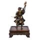 Gykko: A Japanese Parcel Gilt Bronze Figure of a Samurai - Image 4 of 9