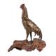 A Japanese Bronze Figure of a Cock - Image 1 of 4