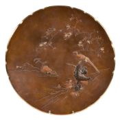 A Japanese Bronze Dish by Inoue Kichibei of Kyoto