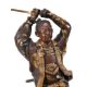Gykko: A Japanese Parcel Gilt Bronze Figure of a Samurai - Image 6 of 9