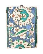 An Iznik glazed fritware border tile section Ottoman Turkey circa 1600