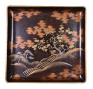 A Japanese Lacquer Bon (Robe Tray)