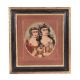 A pair of Qajar 19th century double portraits - Image 4 of 4