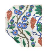 A Iznik polychrome glaze fritware tile fragment Ottoman Turkey second half of 16th century
