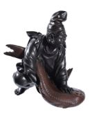 A Japanese Bronze Model of Ebisu