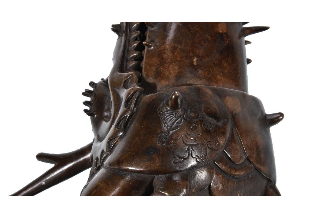 A Japanese Bronze Model of a Dragon Fish - Image 4 of 4