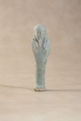 An Egyptian faience glazed earthenware ushabti figure