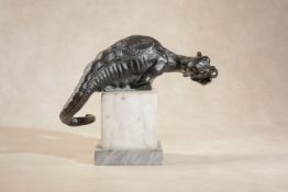 A north Italian bronze model of a dragon