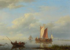 Johannes Hermanus Koekkoek (Dutch 1778-1851)Fishing in a low tide