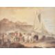 Francis Wheatley (British 1747-1801)Unloading the catch - Image 1 of 3