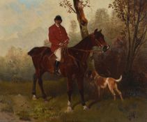 Hans Johann Haag (Austrian 1841-1919)Huntsman on horseback
