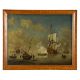 Circle of Peter Monamy (British 1689-1749)Royal Man o'war ship fire a gun salute - Image 2 of 3
