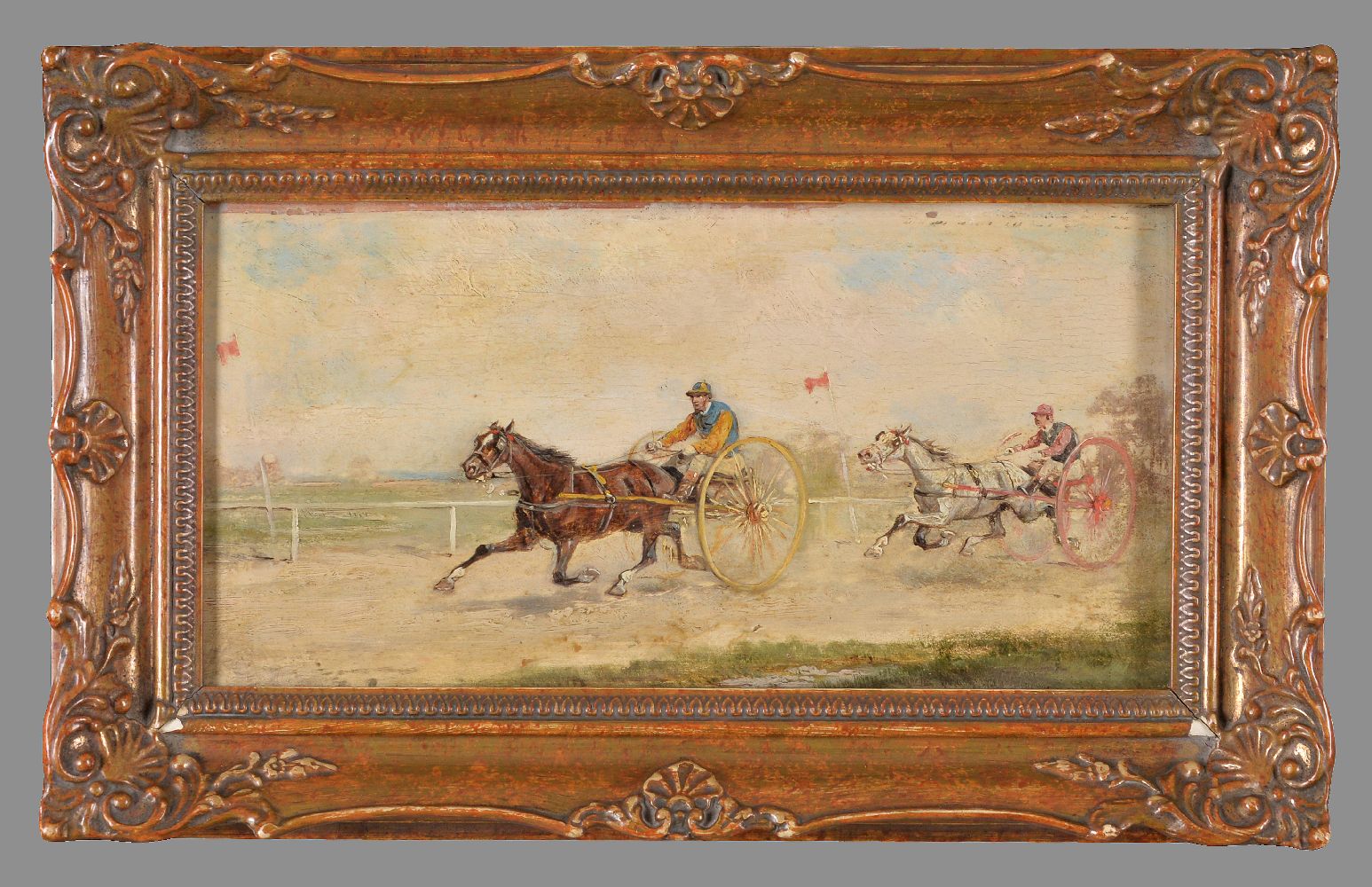 French School (circa. 1900)Harness racing - Image 2 of 3
