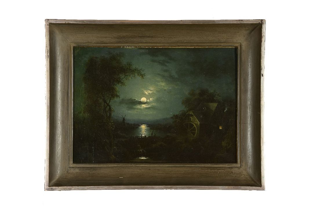 Circle of Sebastian Pether Moonlight over mill - Image 2 of 3